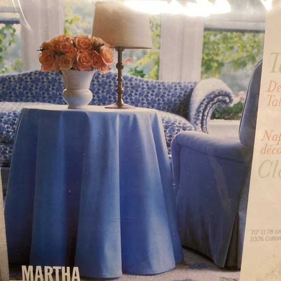 Martha Stewart Tailored Decorative Tablecover - Picture 5 of 6